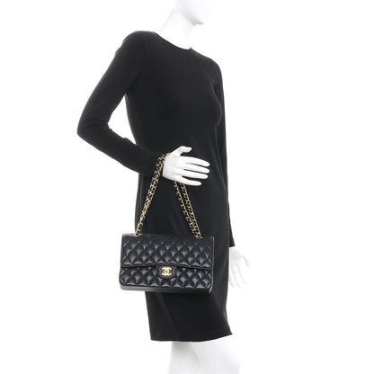 Chanel Caviar Quilted Medium Double Flap Black 3 of 9