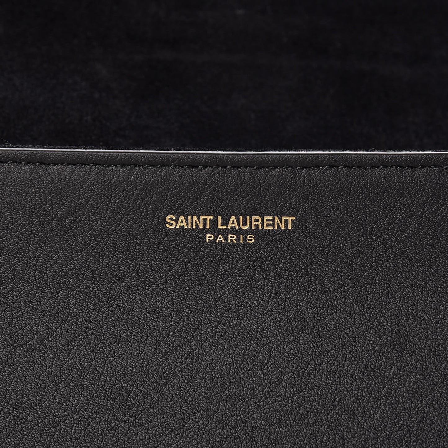 Calfskin Classic Y Ligne Clutch Black
