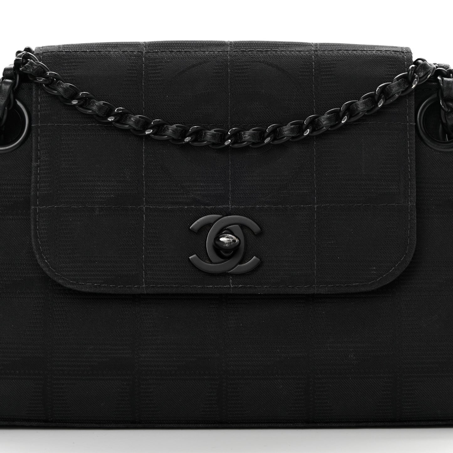 Nylon Mini Travel Accordion Flap Black