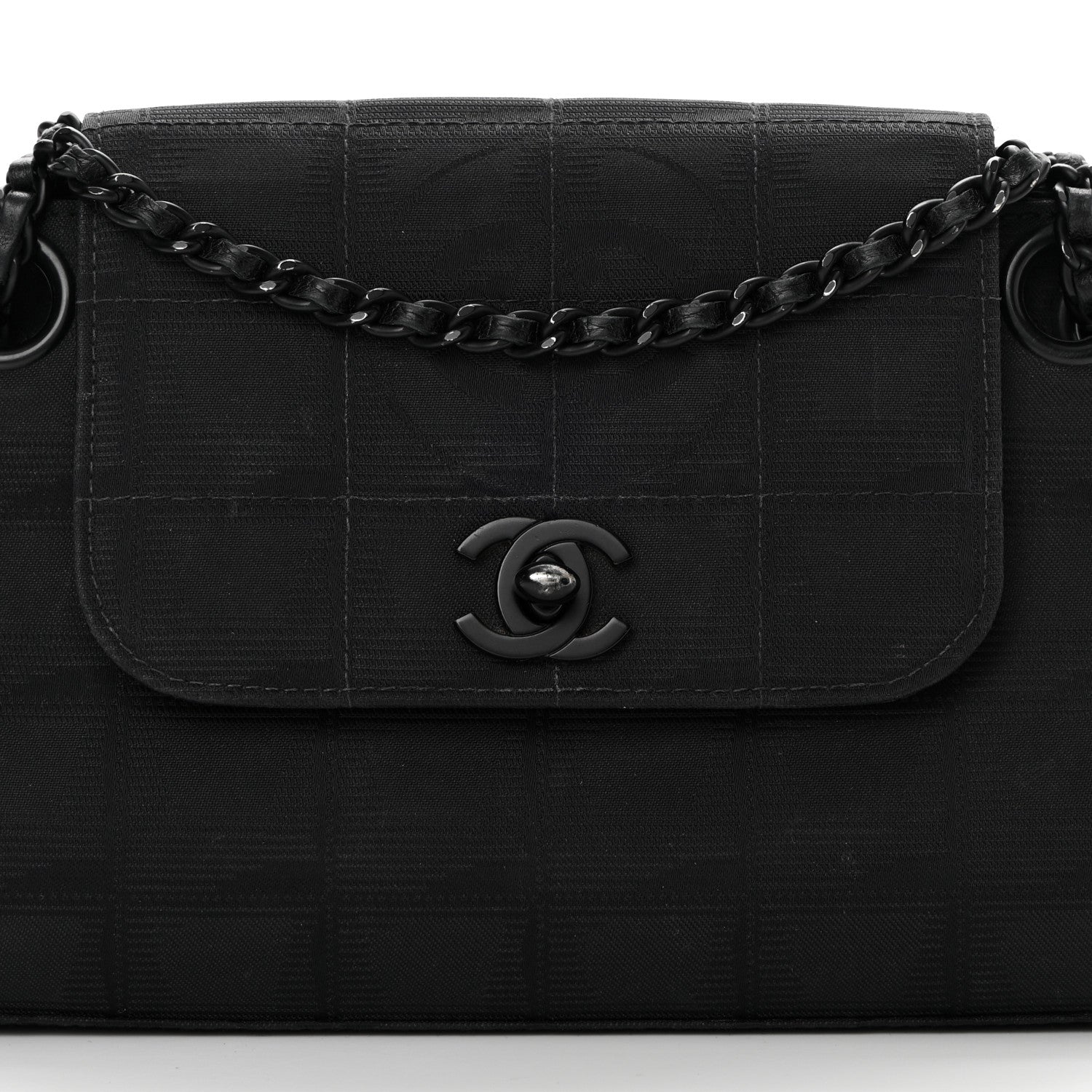 Chanel Nylon Mini Travel Accordion Flap Black 8 of 16