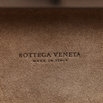 Bottega Veneta Nappa Intrecciato Chain Knot Clutch New Steel 6 of 10