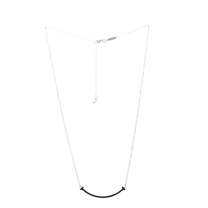 Tiffany 18K Rose Gold Small T Smile Pendant Necklace 3 of 6