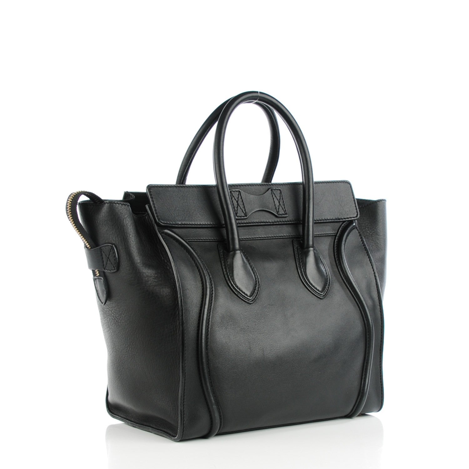 Celine Smooth Calfskin Mini Luggage Black 3 of 8