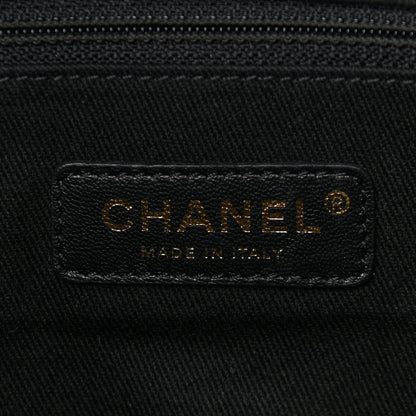 Chanel Mixed Fibers Small Deauville Tote Black 6 of 14