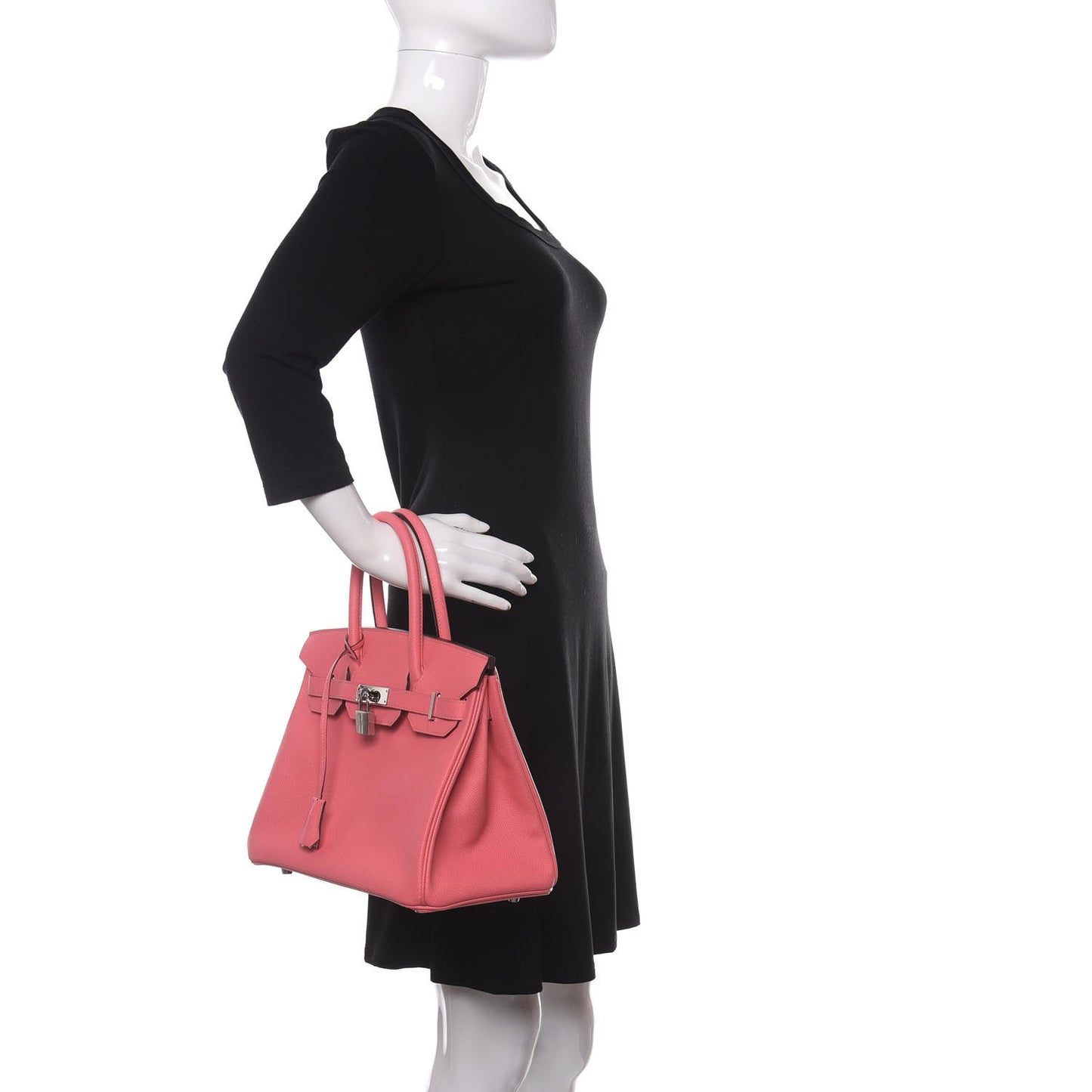 Epsom Birkin 30 Rose Azalee