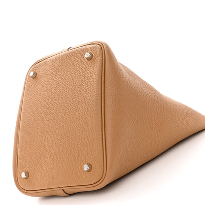 Hermes Taurillon Clemence Picotin Lock 22 MM Biscuit 10 of 11