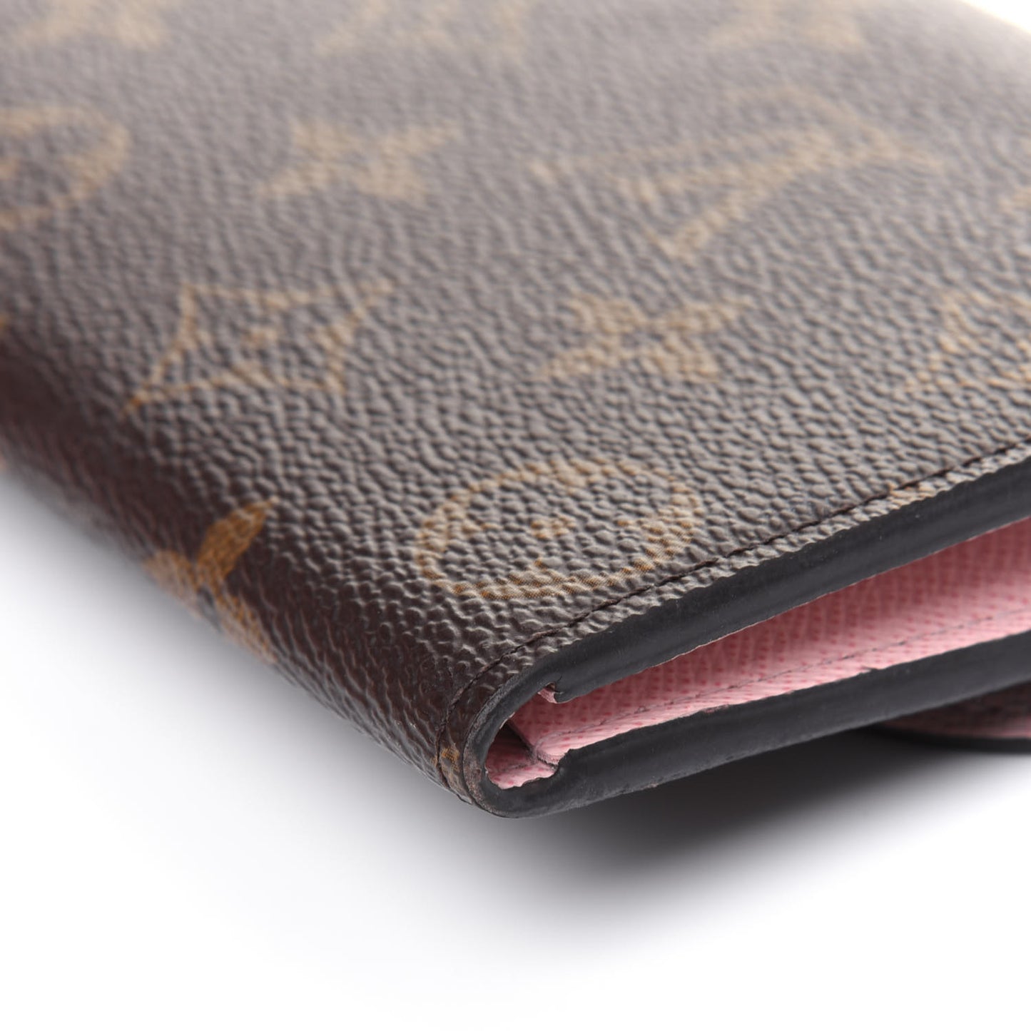 Monogram Emilie Wallet Rose Ballerine