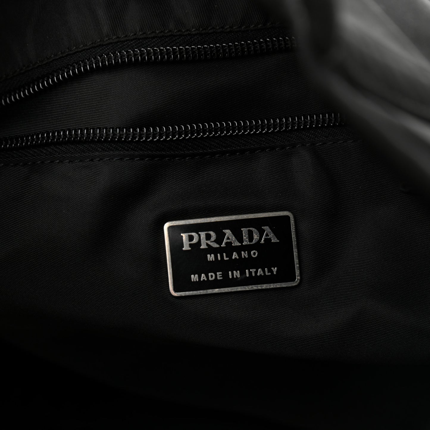Nylon Vela Shoulder Bag Black