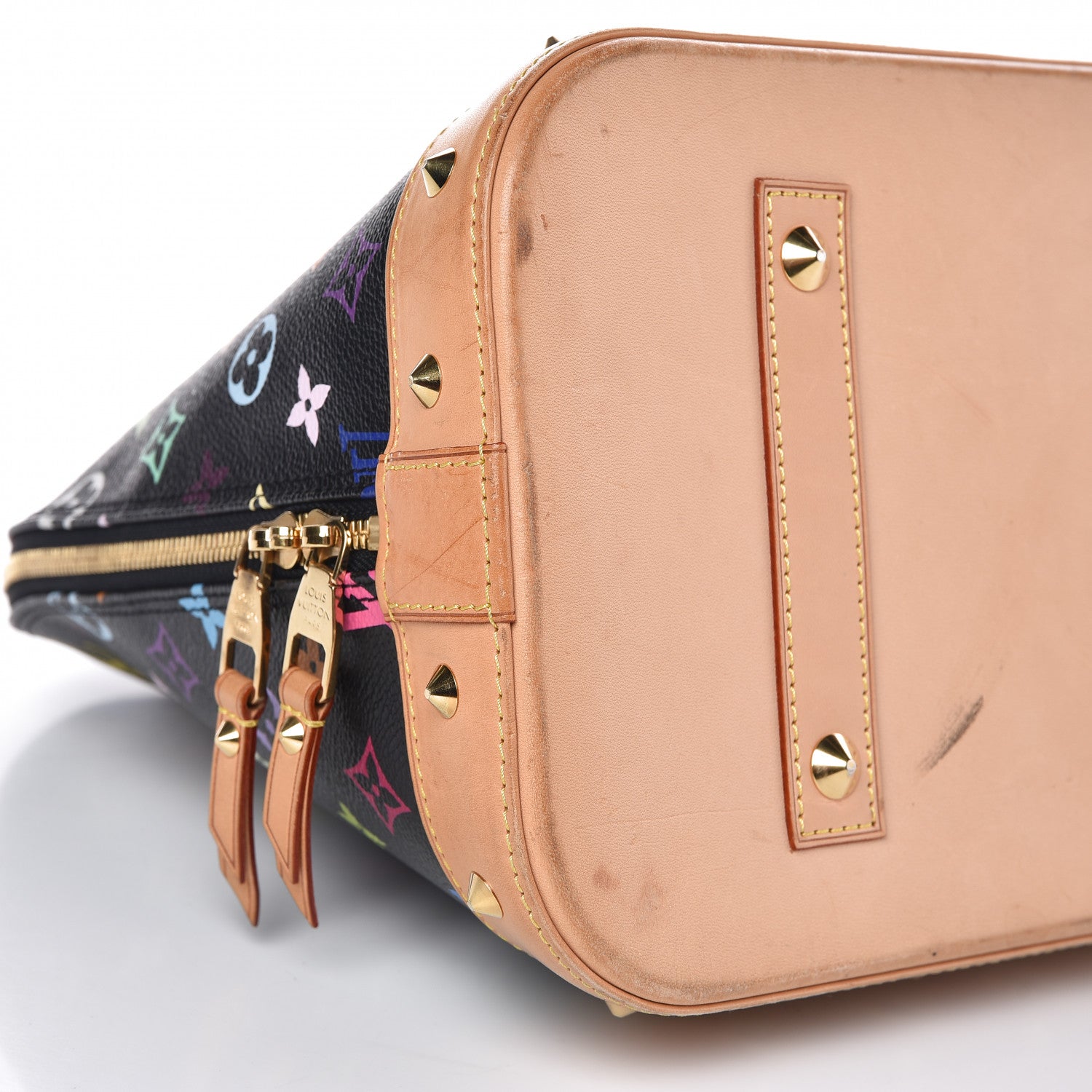 Louis Vuitton Monogram Multicolor Alma GM Black 8 of 12