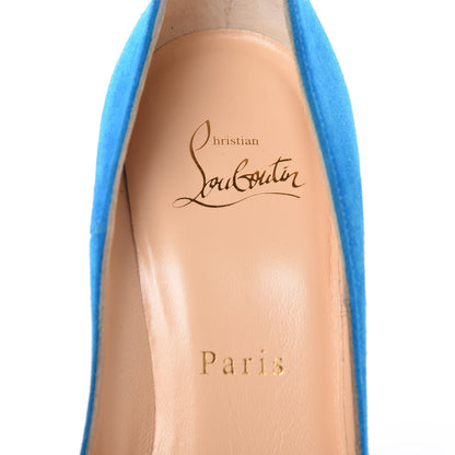 Christian Louboutin Veau Velours So Kate 120 Pumps 35.5 Egyptian Blue 8 of 9