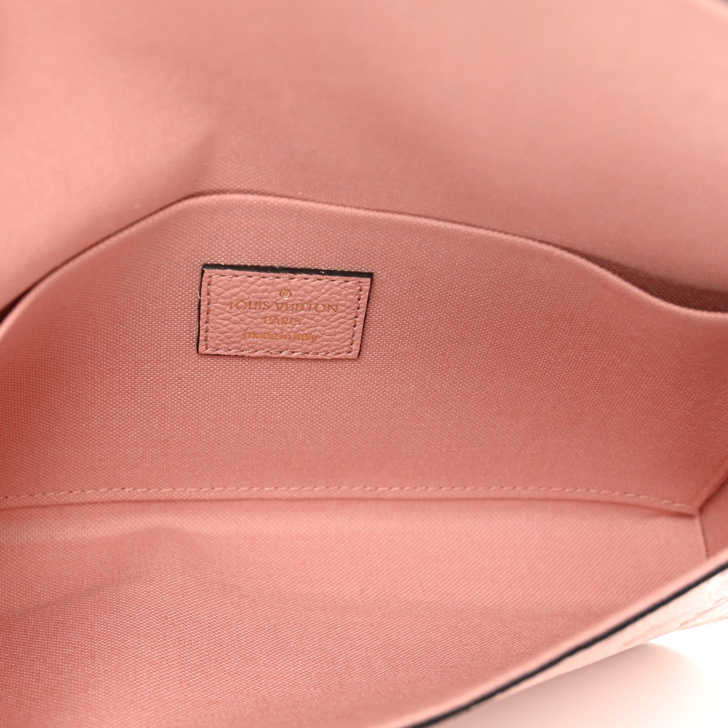 Louis Vuitton Empreinte Pochette Felicie Chain Wallet Rose Poudre 6 of 10