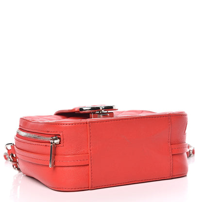 Chanel Lambskin Quilted Mini CC Box Camera Bag Red 4 of 12