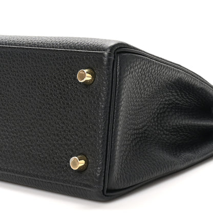 Hermes Togo Lizard Kelly Retourne Touch 25 Black 10 of 11