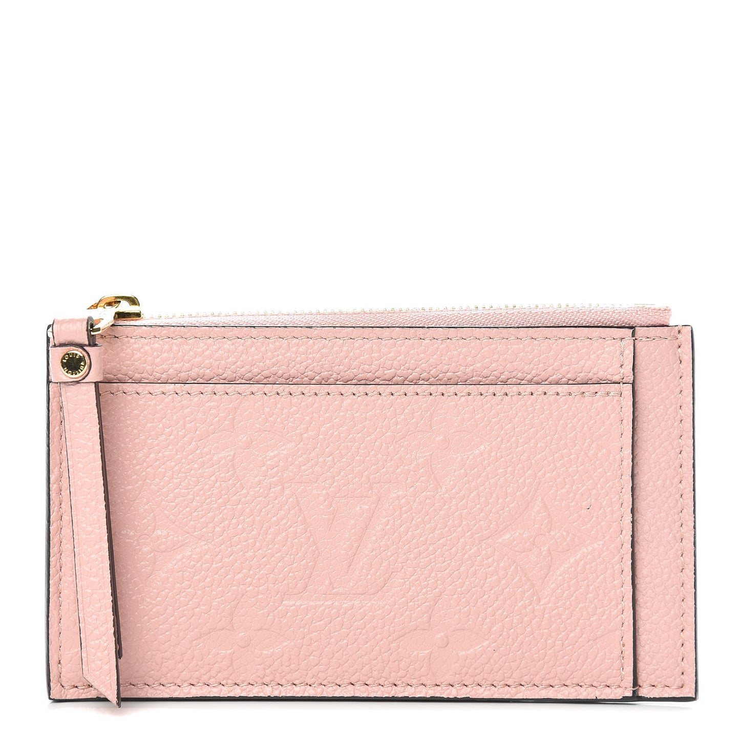 Empreinte Zipper Card Holder Rose Poudre