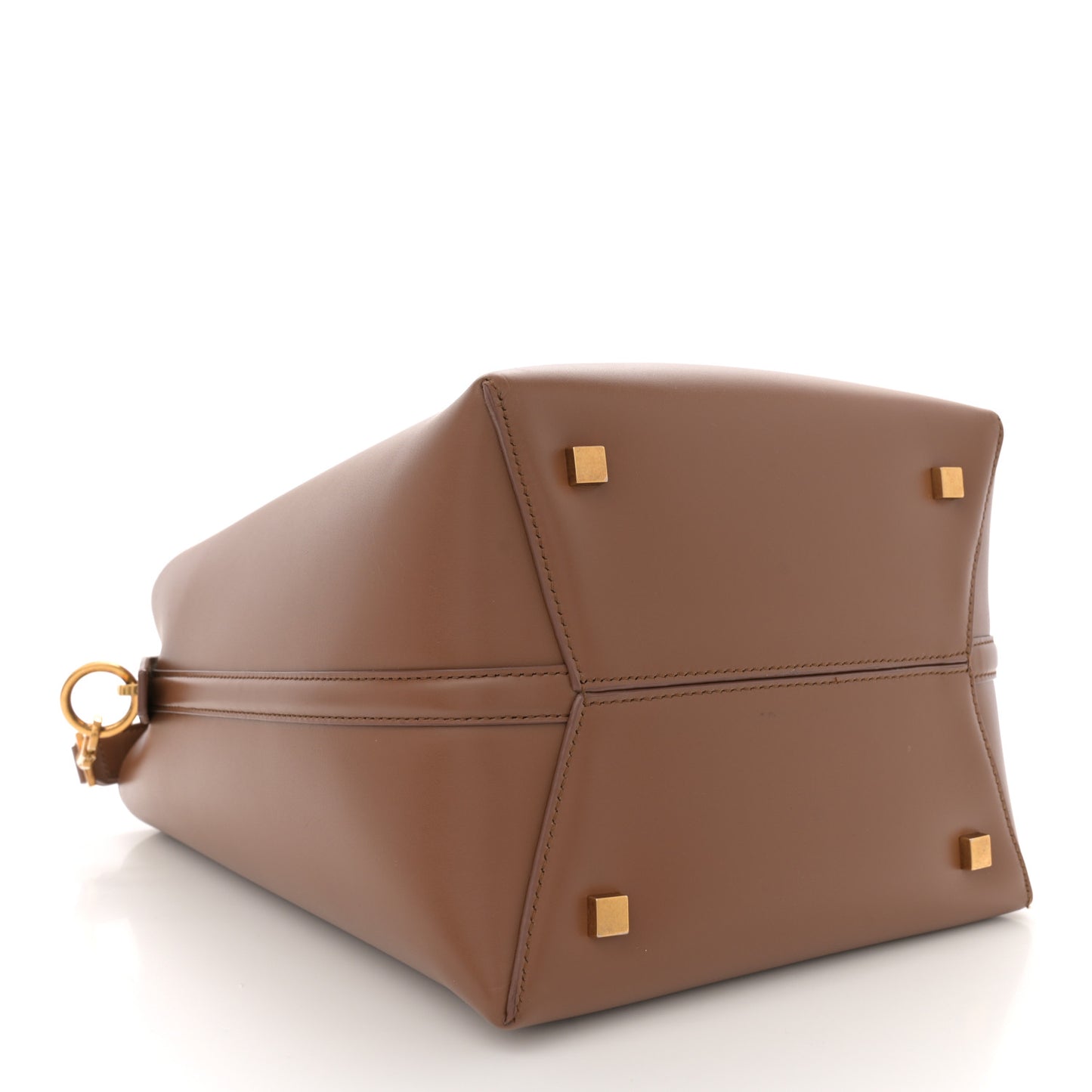 Shiny Calfskin Le 37 Bucket Bag Fox