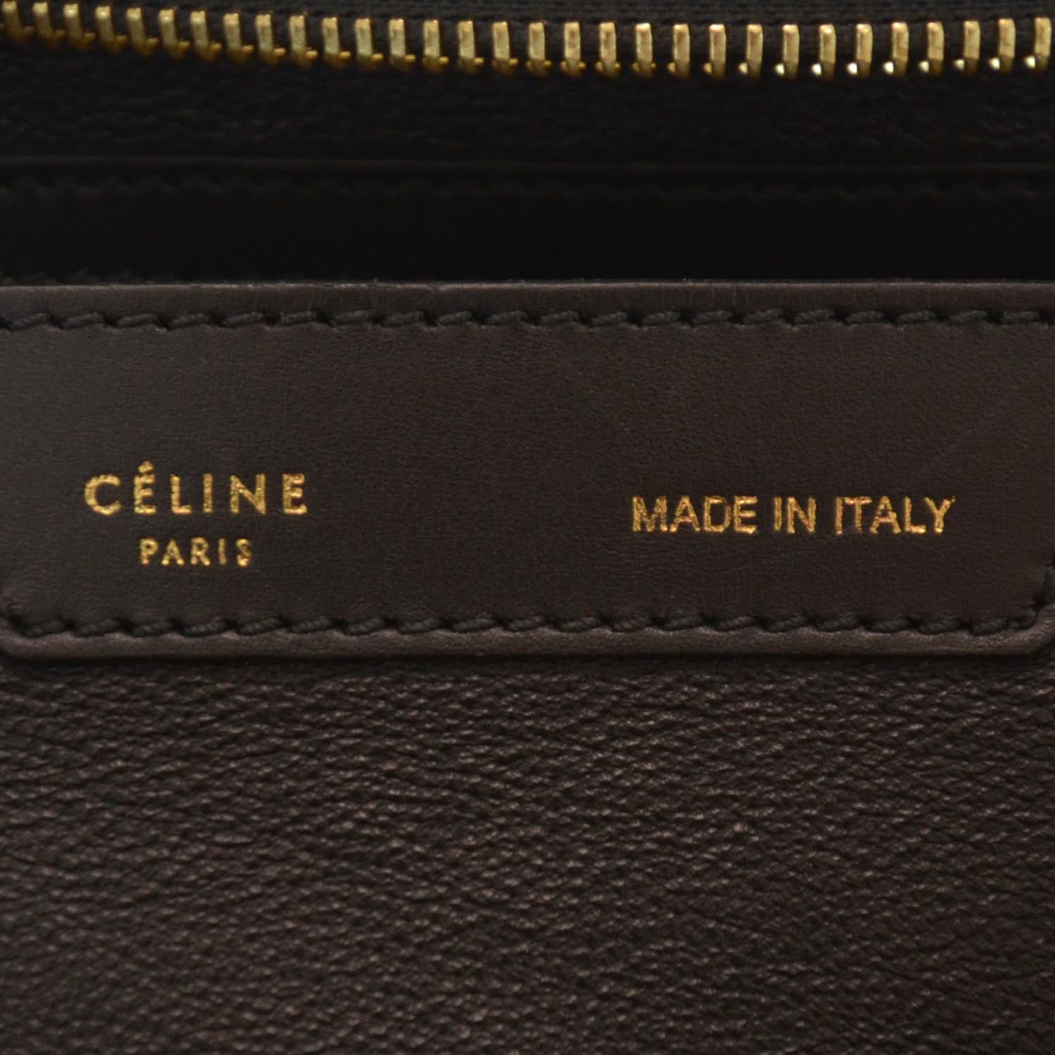 Celine Calfskin and Suede Trapeze Tri-Color 5 of 7
