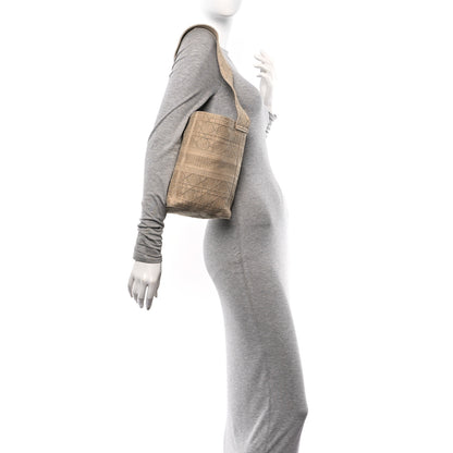Christian Dior Canvas Embroidered D-Bubble Bucket Bag Beige 2 of 10