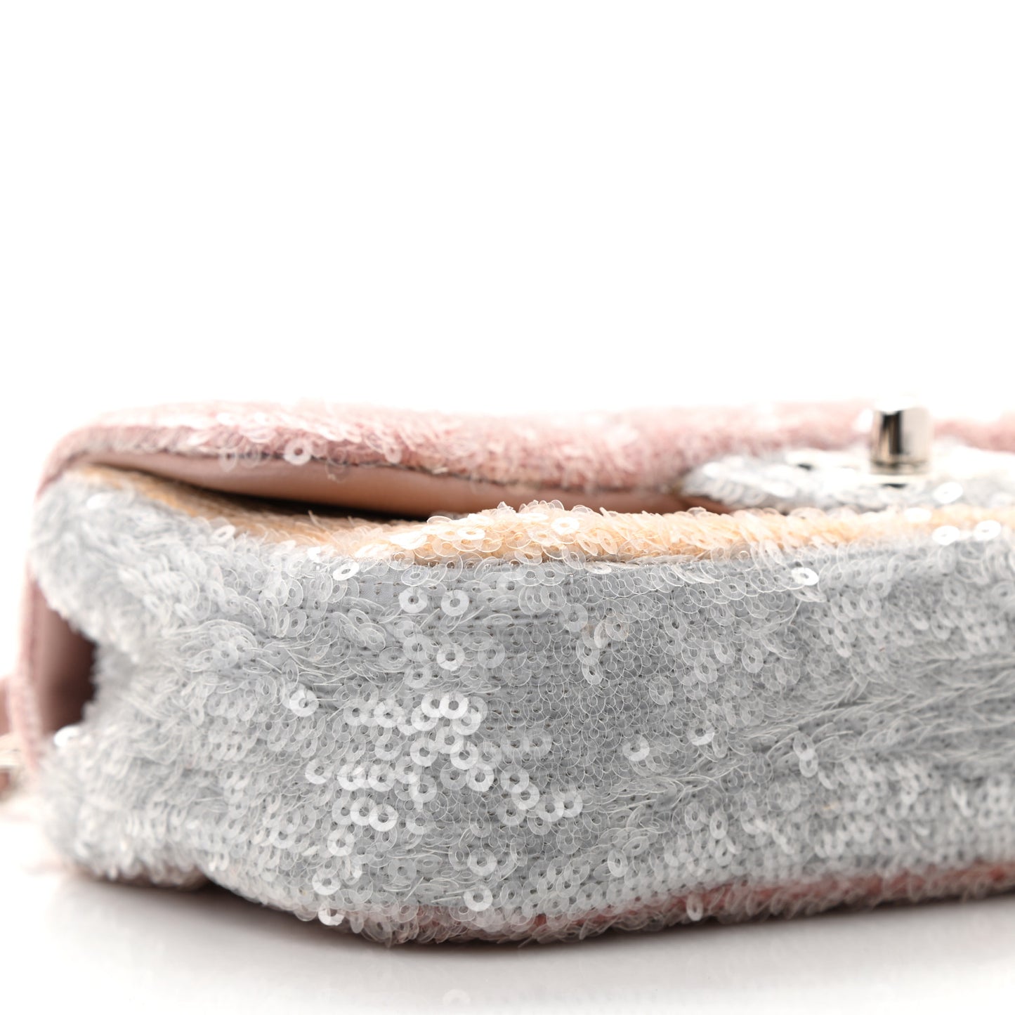 Sequin Mini Waterfall Flap Pink Blue Yellow