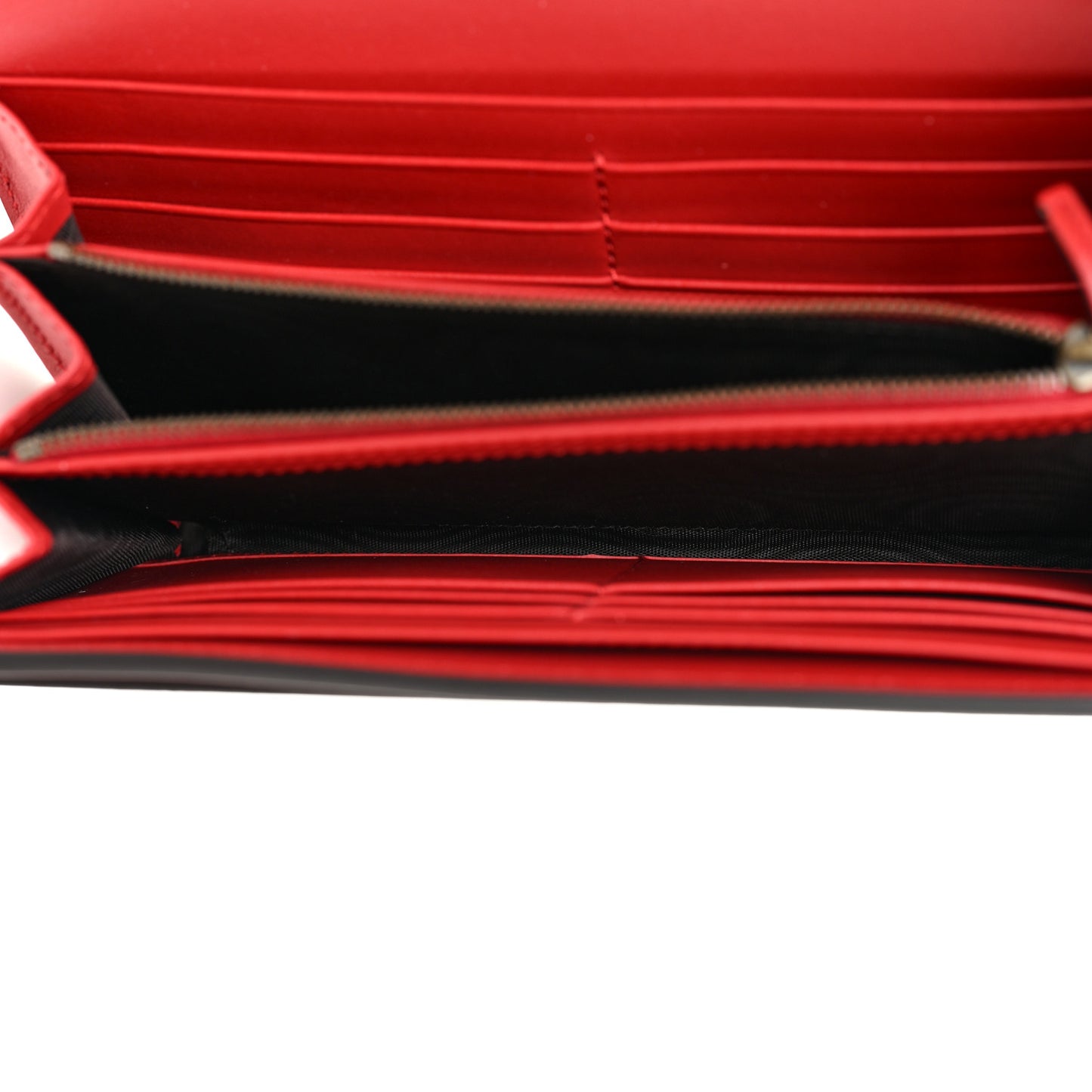 Calfskin Queen Margaret Flap Wallet Blue Agata Hibiscus Red Mystic White