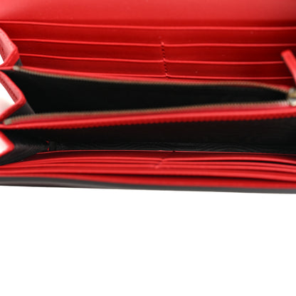 Gucci Calfskin Queen Margaret Flap Wallet Blue Agata Hibiscus Red Mystic White 7 of 12