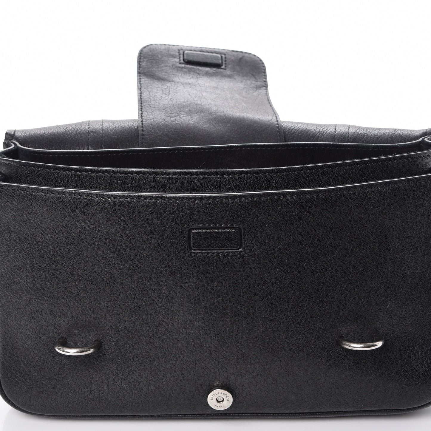 Lambskin Large Charlotte Messenger Bag Black