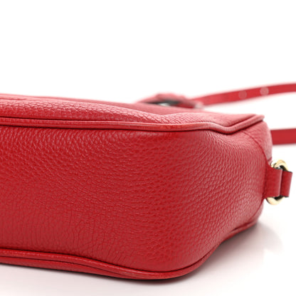 Gucci Pebbled Calfskin Small Soho Disco Bag Tabasco Red 9 of 11
