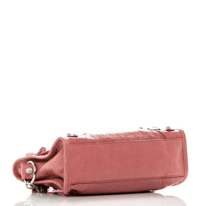 Balenciaga Agneau Giant 12 Silver Hardware Mini City Rose Bombon Raspberry 5 of 8