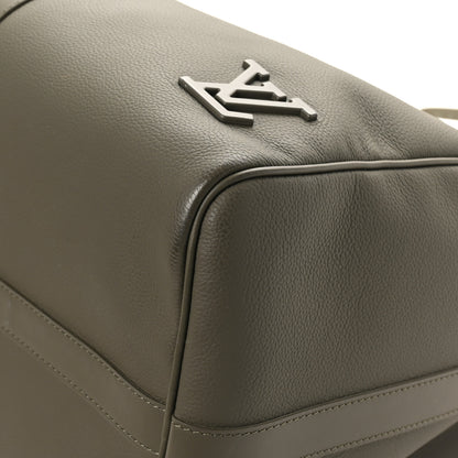 Louis Vuitton Grained Calfskin Aerogram Keepall Bandouliere 50 Khaki 8 of 10