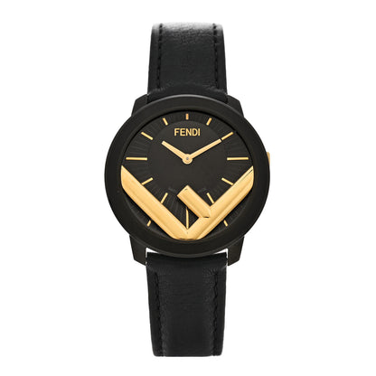 Fendi Stainless Steel Calfskin 40mm F is Fendi Run Away Quartz Watch Black 1 of 5
