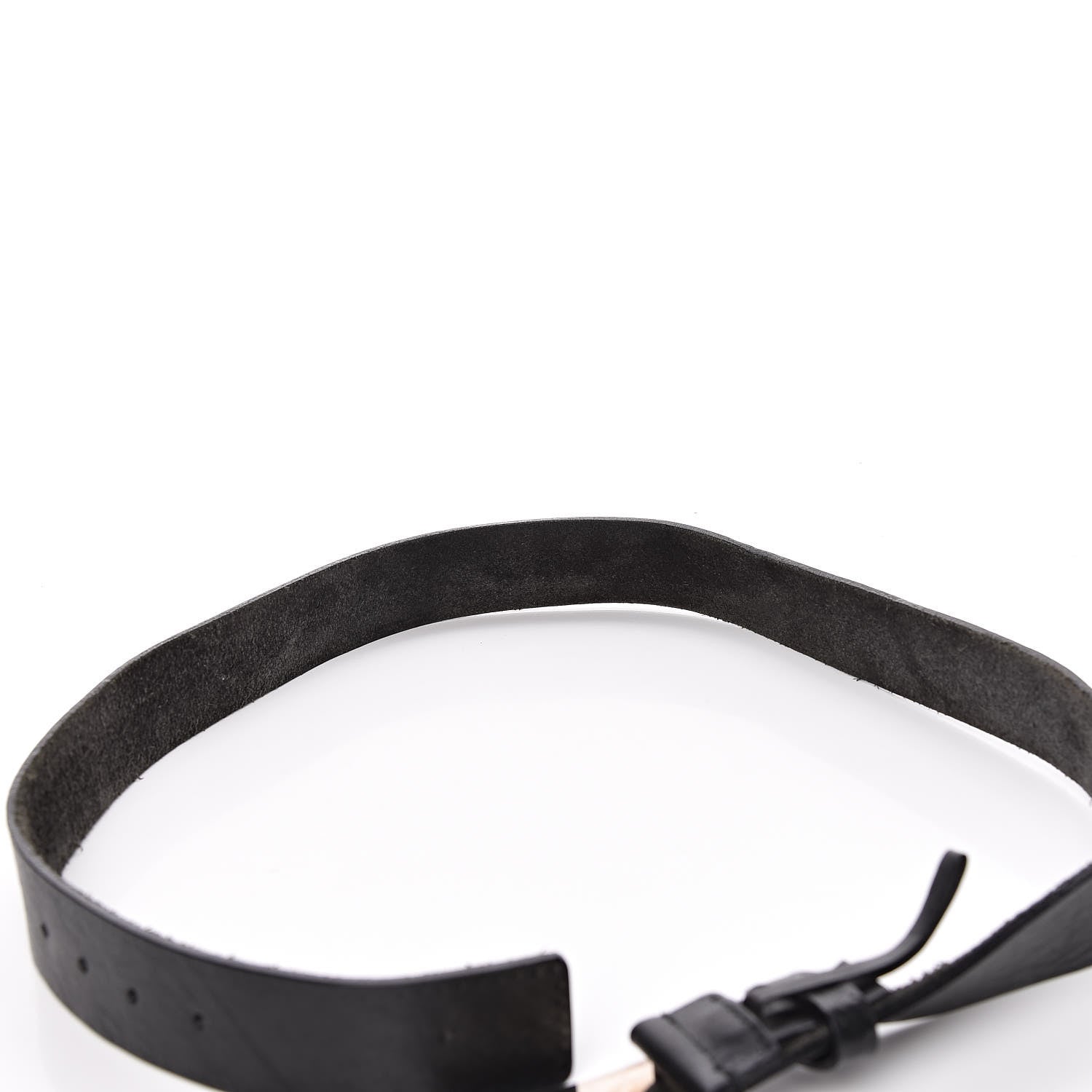 Gucci Calfskin Guccissima Buckle Belt 95 38 Black 7 of 10