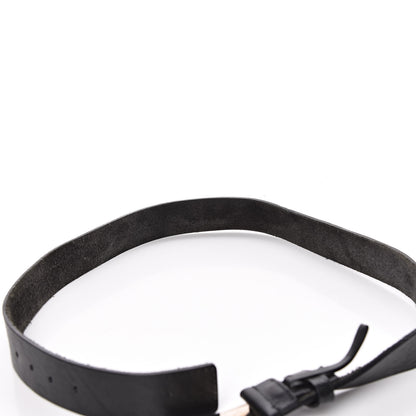 Gucci Calfskin Guccissima Buckle Belt 95 38 Black 7 of 10