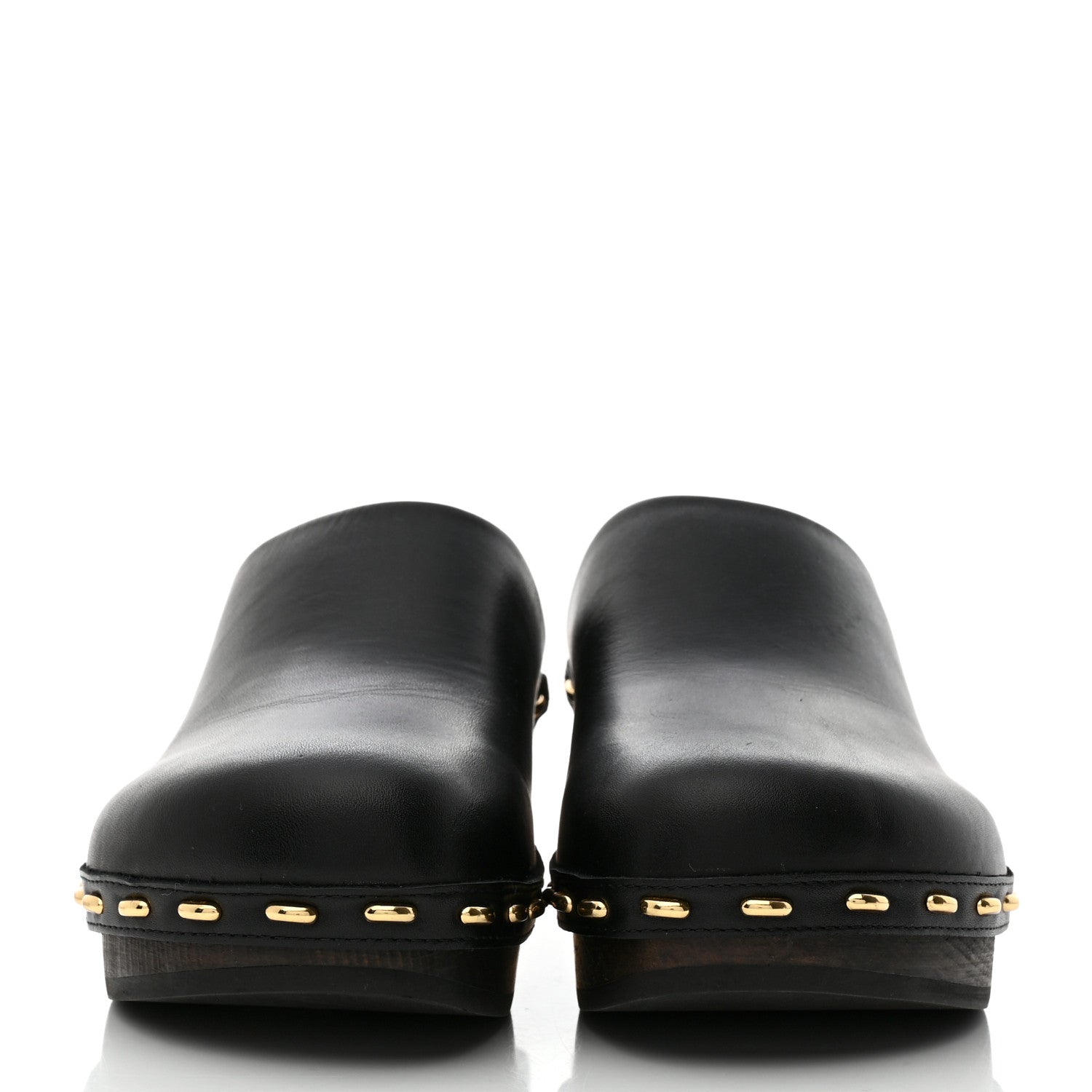 Fendi Vitello Baguette 25/60mm Clogs 37 Black 2 of 7