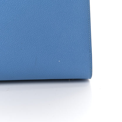 Saint Laurent Grained Calfskin Small Sac De Jour Blue Clair 10 of 10
