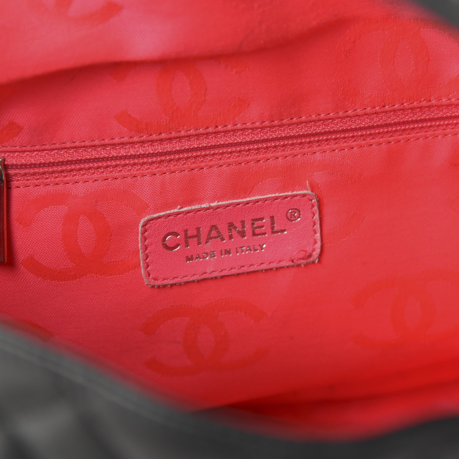 Chanel Calfskin Quilted Large Cambon Flap Black White 8 of 12