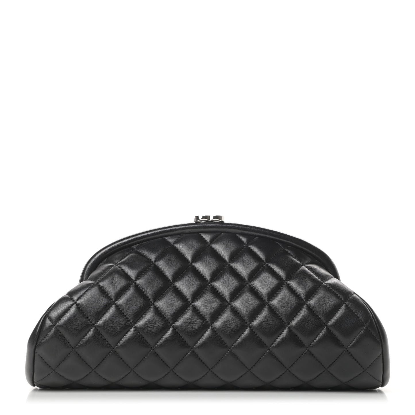 Lambskin Quilted Timeless Clutch Black