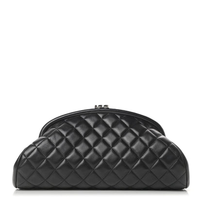 Chanel Lambskin Quilted Timeless Clutch Black 1 of 8