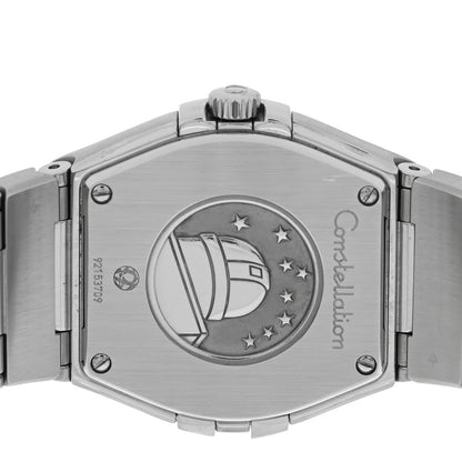 Omega Stainless Steel Diamond Blue Mother of Pearl 27mm Constellation Quartz Watch 123.10.27.60.57.001 4 of 5