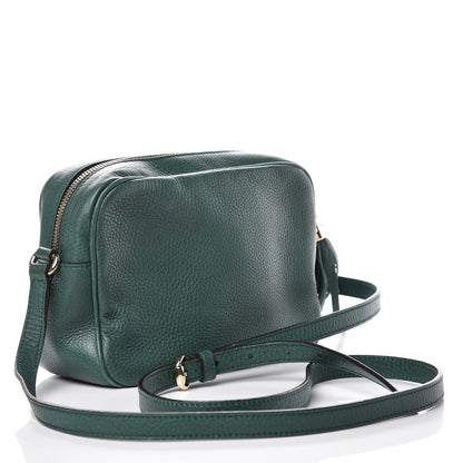 Gucci Pebbled Calfskin Small Soho Disco Bag Emerald Green 3 of 10