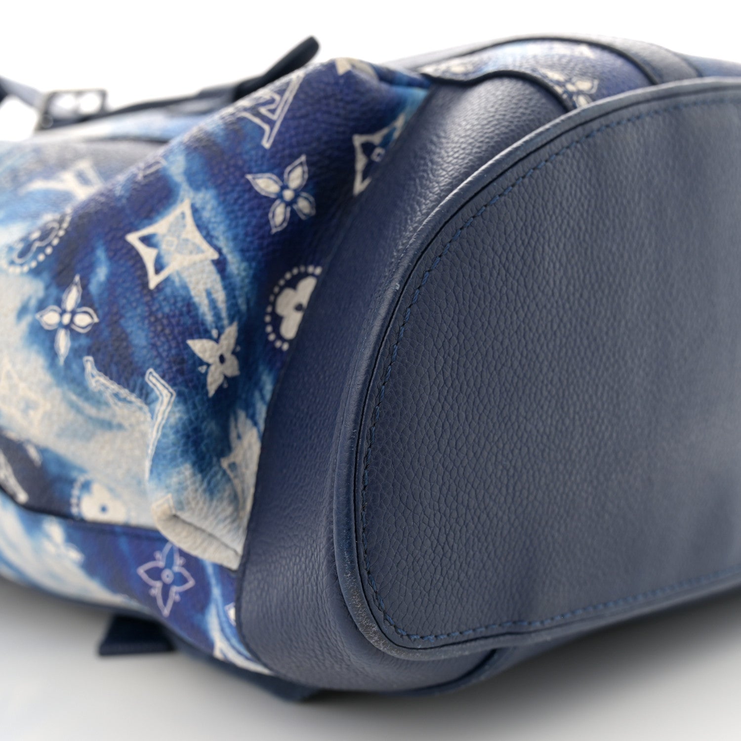 Louis Vuitton Cowhide Monogram Bandana Christopher MM Backpack Blue 8 of 15