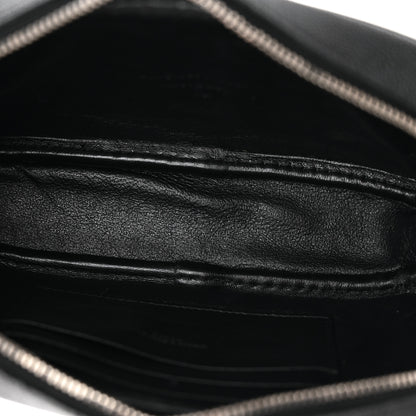 Saint Laurent Grain De Poudre Matelasse Monogram Mini Lou Camera Bag Black 5 of 13
