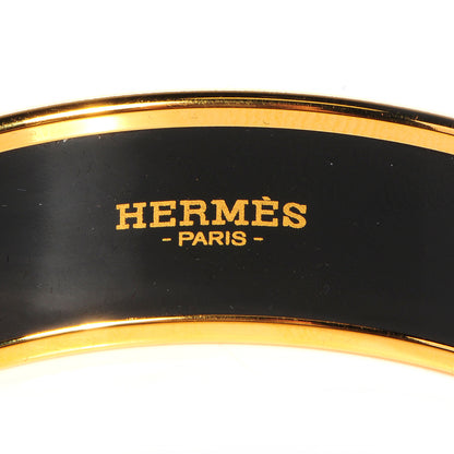 Hermes Enamel Printed Caleche Wide Bracelet 62 Orange 4 of 6