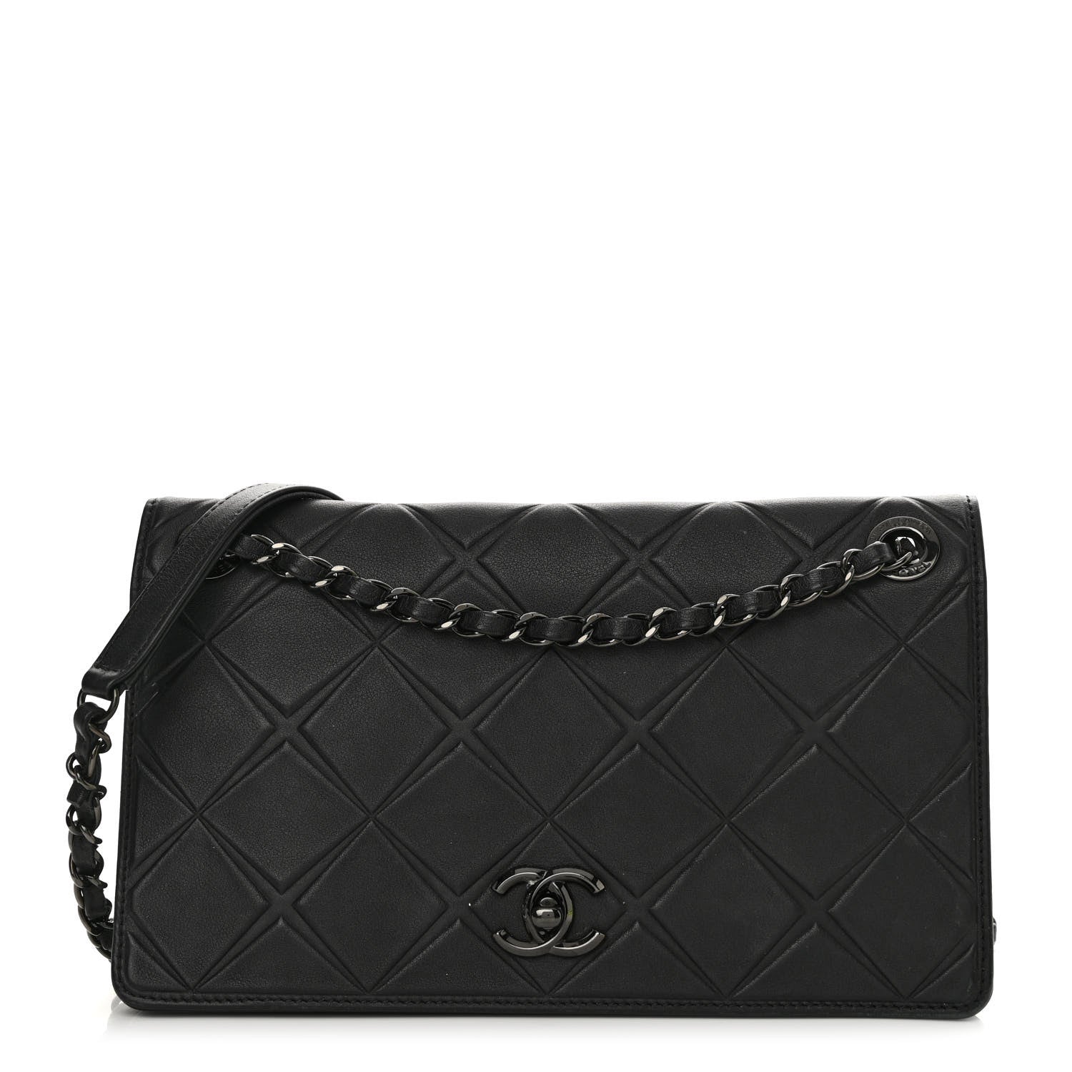 Chanel Calfskin Small Propeller Flap Black 1 of 15