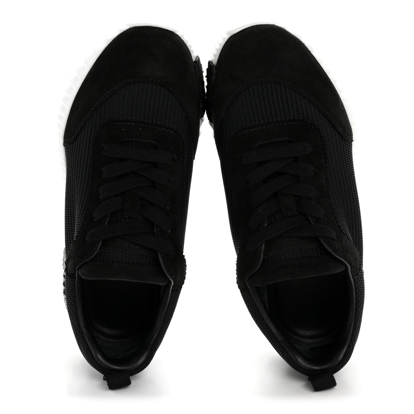 Air Mesh Suede Goatskin Bouncing Sneakers 36.5 Black