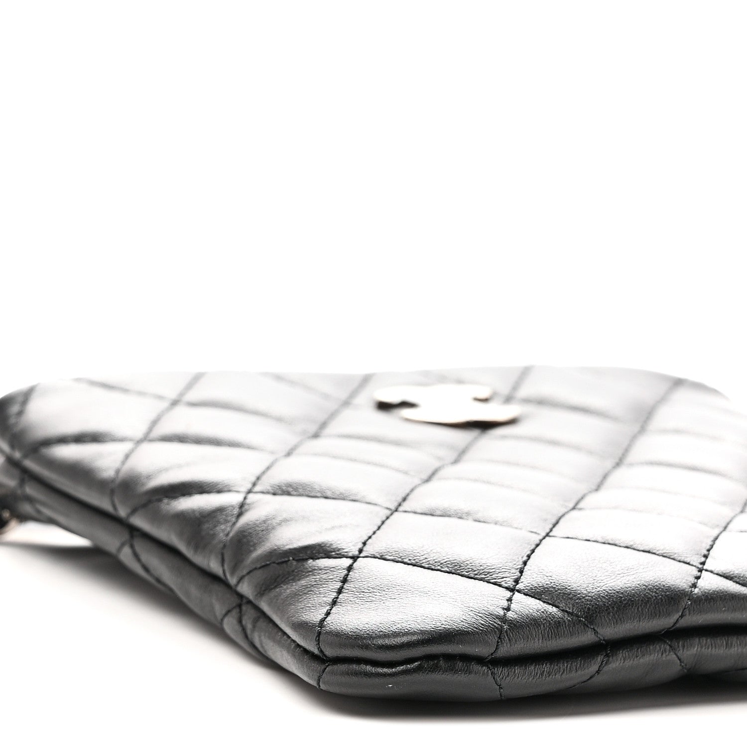 Chanel Lambskin Quilted Uniform Crossbody Bag Black 9 of 11