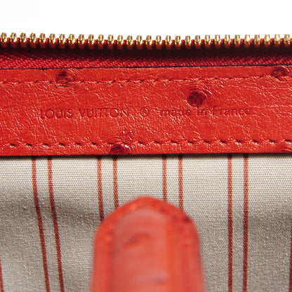 Louis Vuitton Toile Ostrich Trianon Sac de Nuit GM Olive Rouille 7 of 8