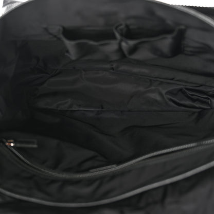 Gucci Nylon Monogram Double Buckle Flap Messenger Bag Black 5 of 10