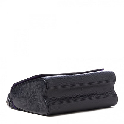 Louis Vuitton Epi Travel Stickers Twist Shoulder Bag MM Black 4 of 8