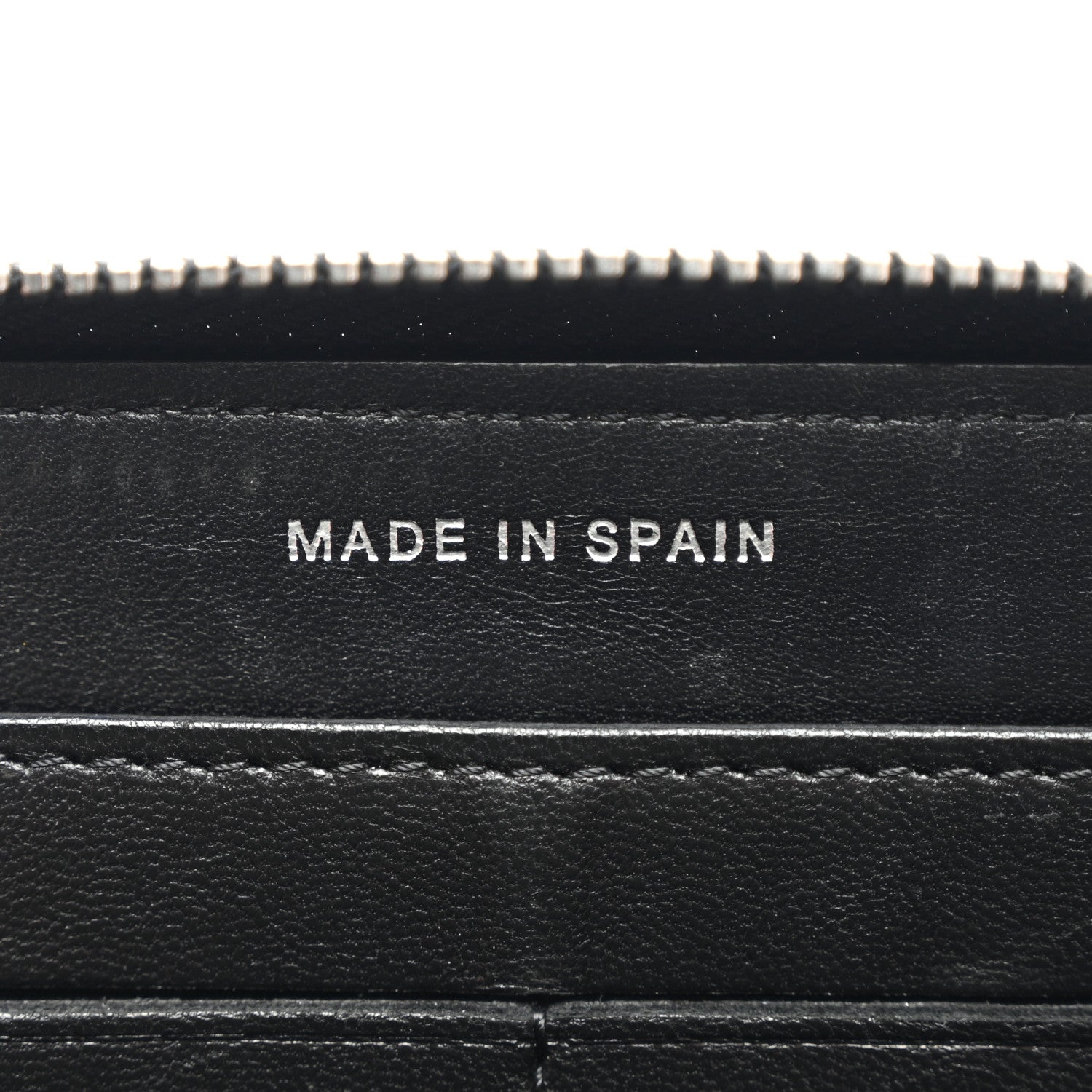 Chanel Lambskin Quilted Large Gusset Zip Around Wallet Black 7 of 11