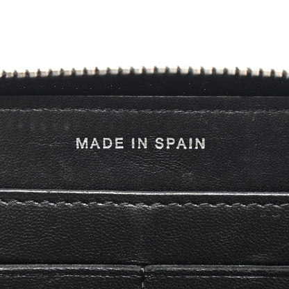 Chanel Lambskin Quilted Large Gusset Zip Around Wallet Black 7 of 11