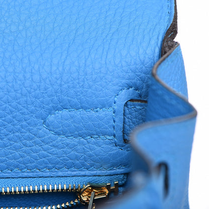 Hermes Togo Kelly Retourne 25 Bleu Zanzibar 11 of 30
